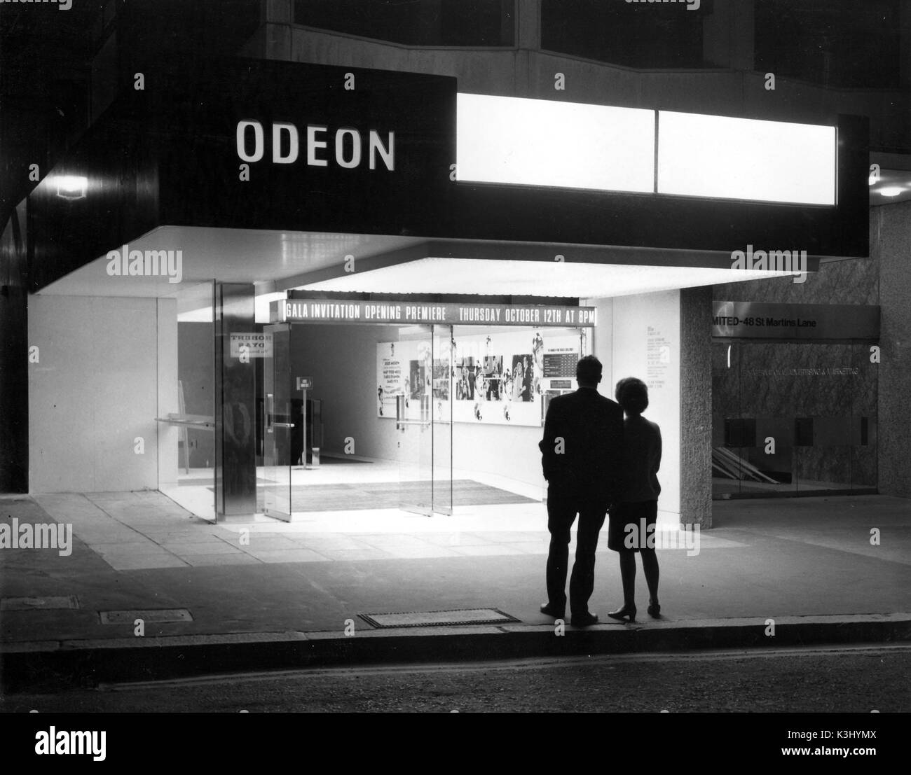 ODEON, ST MARTIN'S LANE, LONDON Ce cinéma la fin est devenue la Lumière Banque D'Images