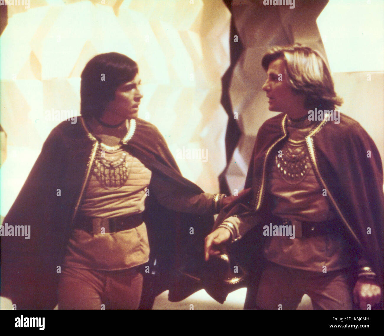 BATTLESTAR GALACTICA, RICHARD HATCH Dirk Benedict Banque D'Images