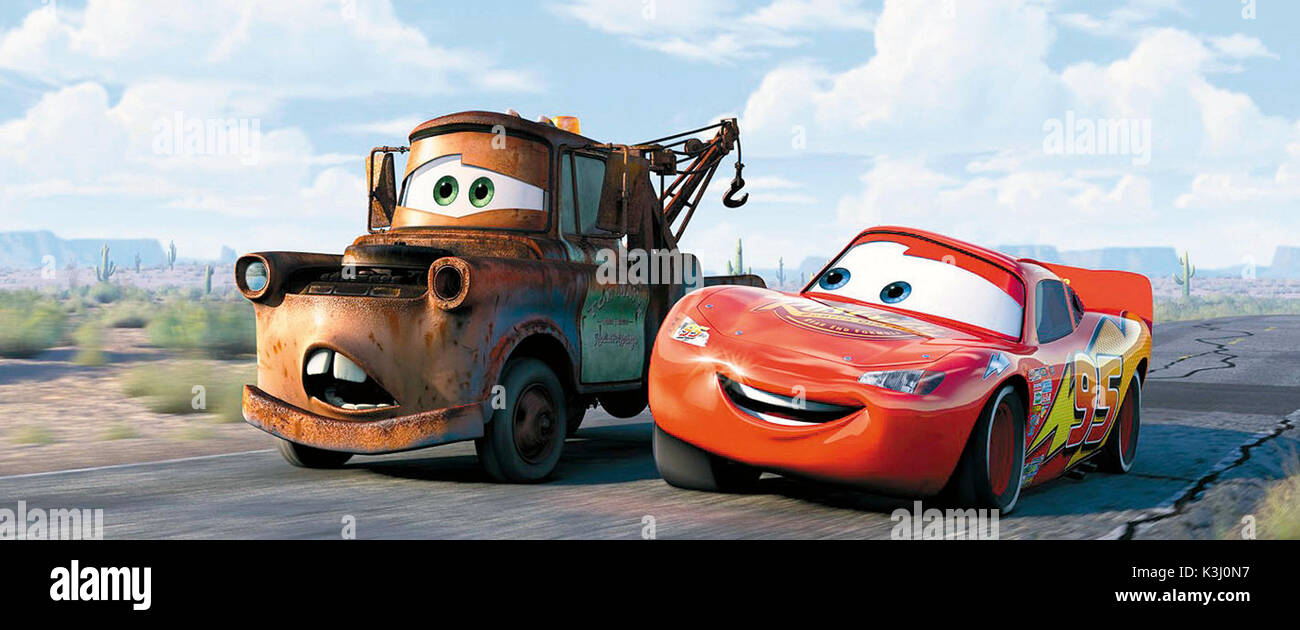 Voitures Larry The Cable Guy, Owen Wilson Mater voix voix Lightning McQueen Date : 2006 Banque D'Images