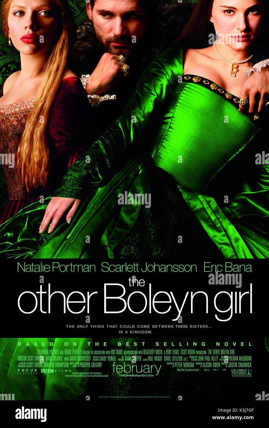L'autre fille BOLEYN L'autre fille BOLEYN Scarlett Johansson, Eric Bana, Natalie Portman Date : 2008 Banque D'Images