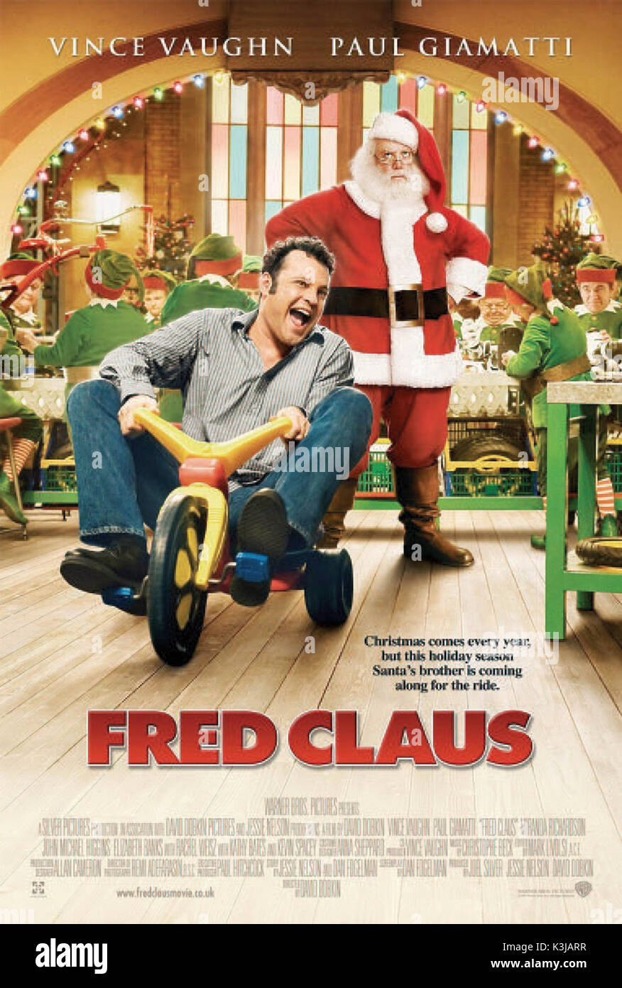 FRED CLAUS VINCE VAUGHAN, Paul Giamatti FRED CLAUS Date : 2007 Banque D'Images