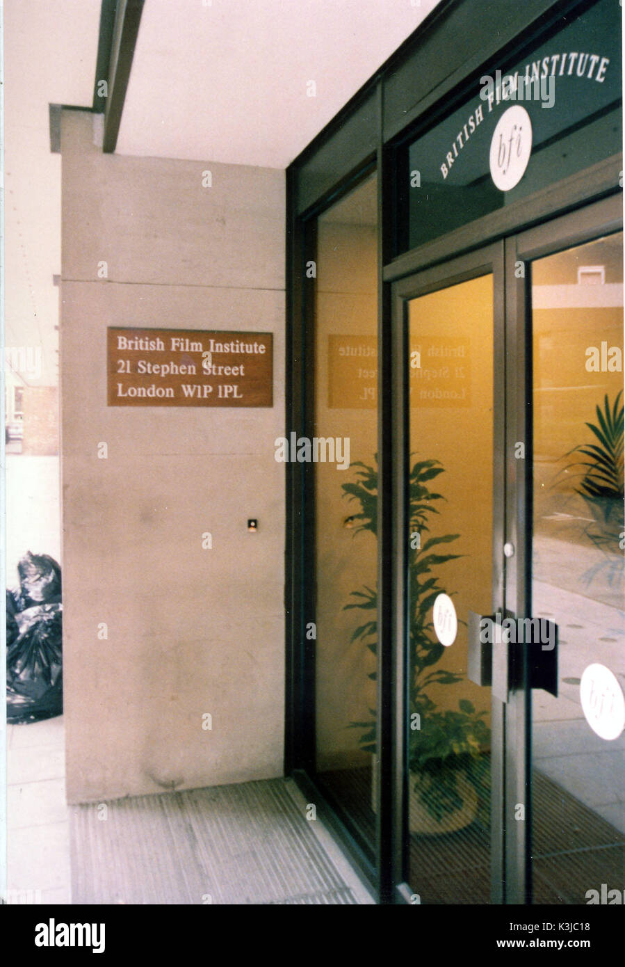 Siège de la British Film Institute de Londres, 21, rue Stephen Banque D'Images