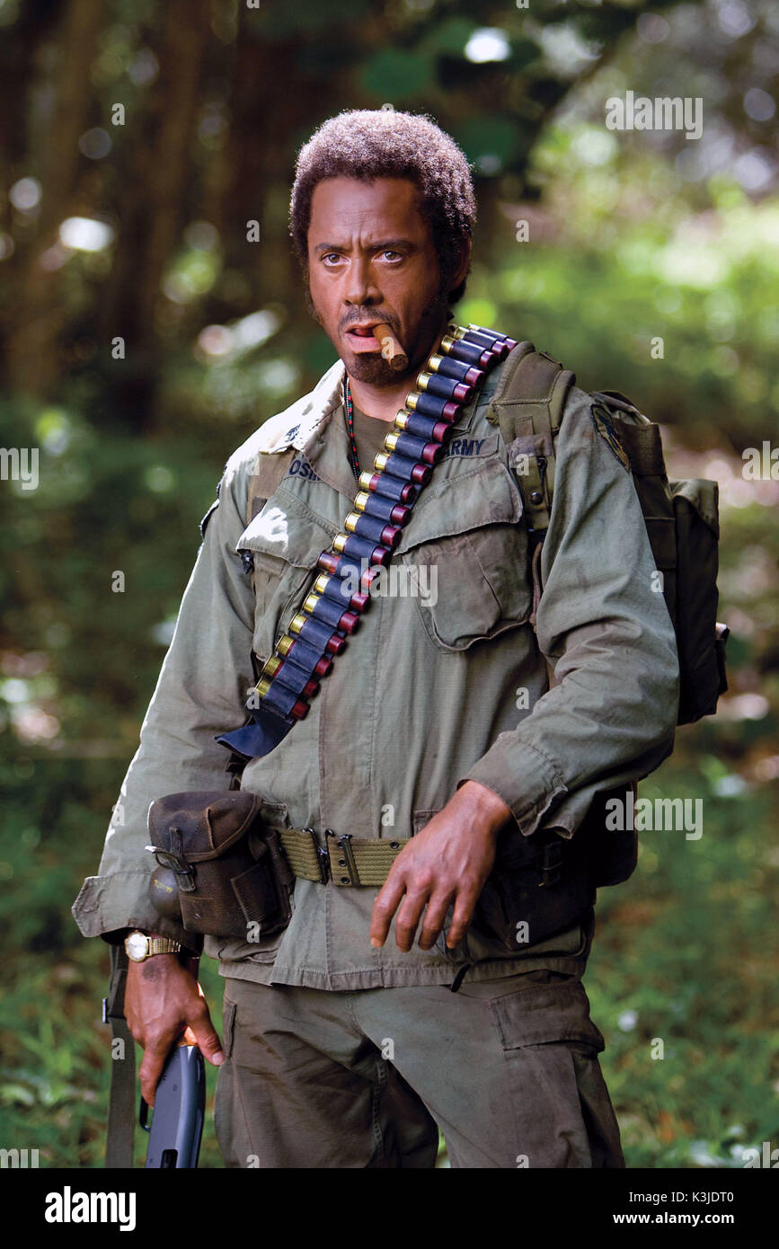 TROPIC THUNDER ROBERT DOWNEY JR. TROPIC THUNDER Date : 2008 Banque D'Images