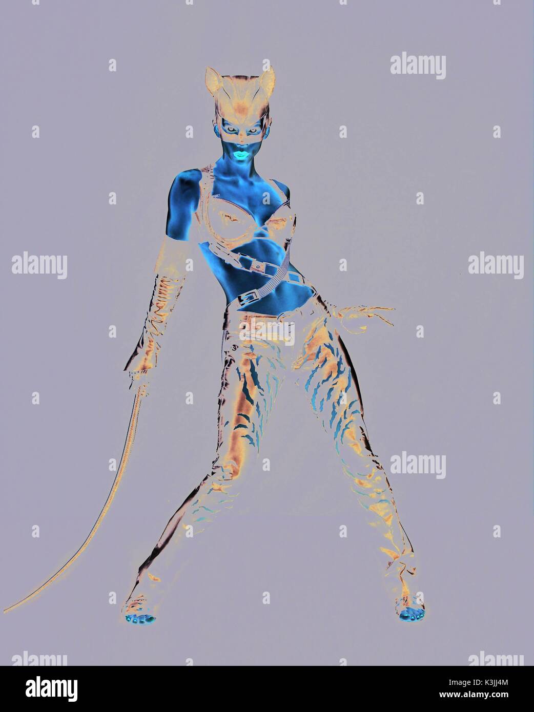 HALLE BERRY CATWOMAN CATWOMAN Date : 2004 Banque D'Images