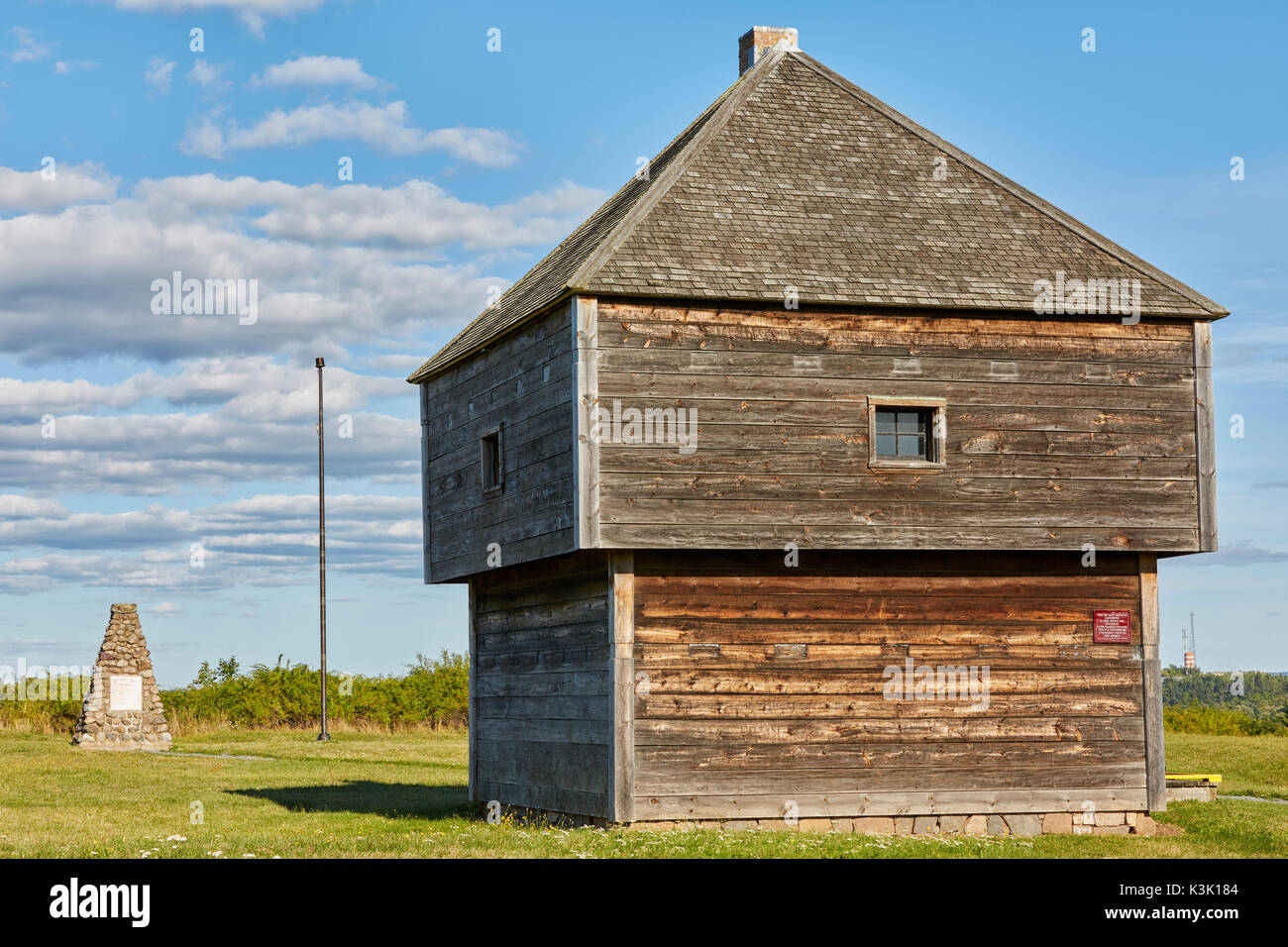 Blockhaus à Lieu Historique National, Windsor, Nouvelle-Écosse, Canada Banque D'Images