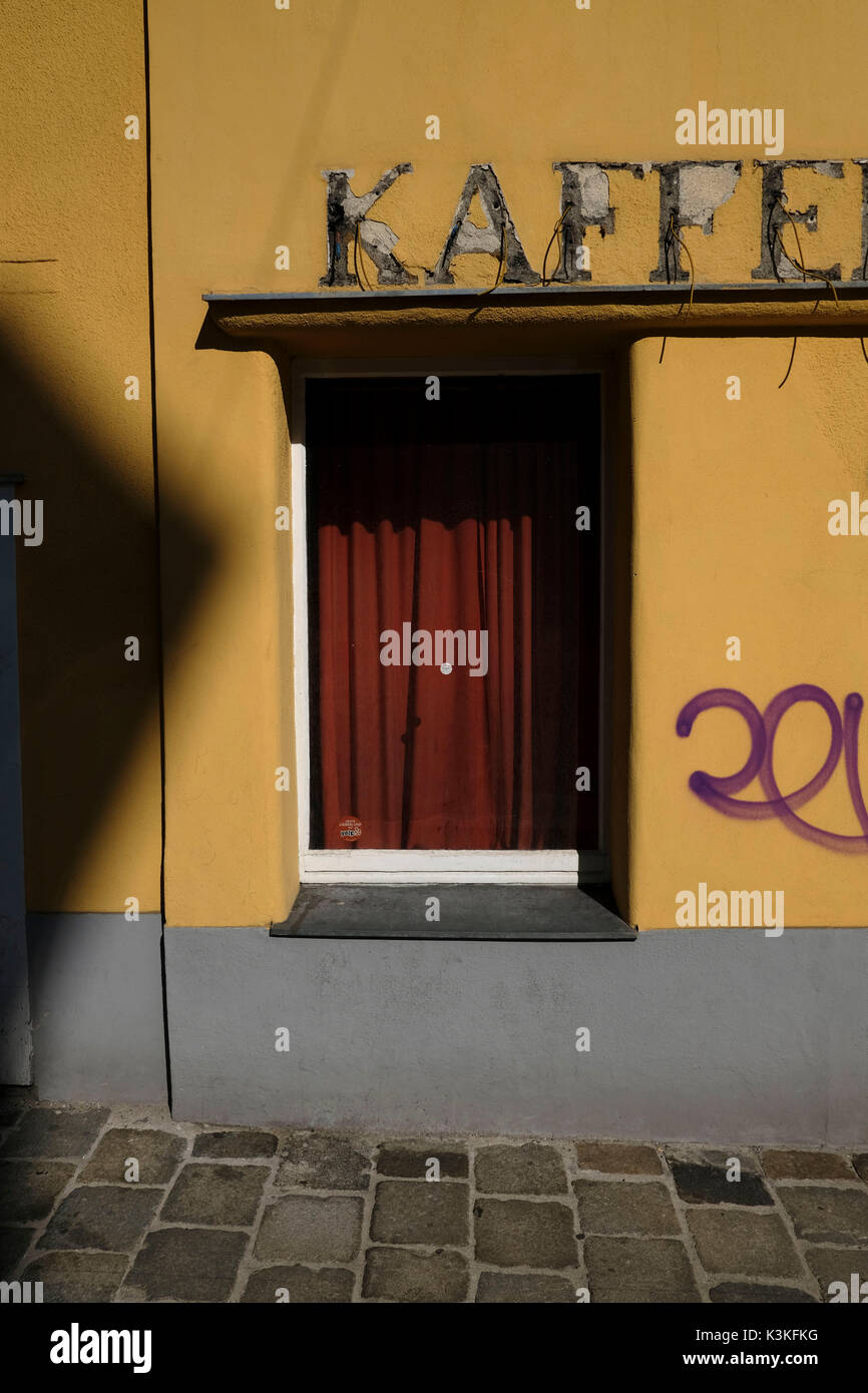 L'Europe, Autriche, Vienne, capitale, lettres, Kaffee, vieux, cassé, Banque D'Images