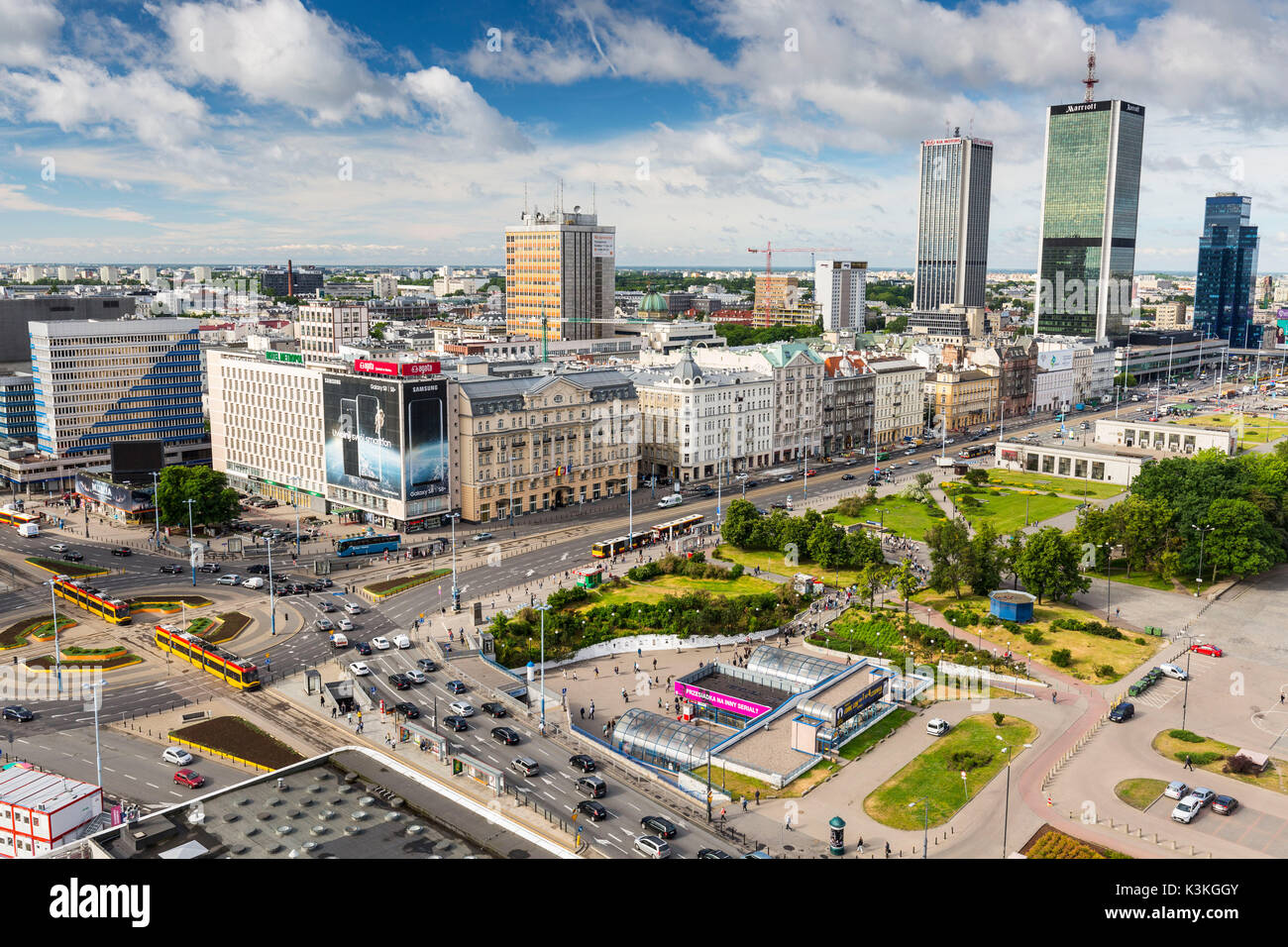 Europa, en Pologne, en Voïvodie de Mazovie, Varsovie - la capitale et la plus grande ville de Pologne Banque D'Images