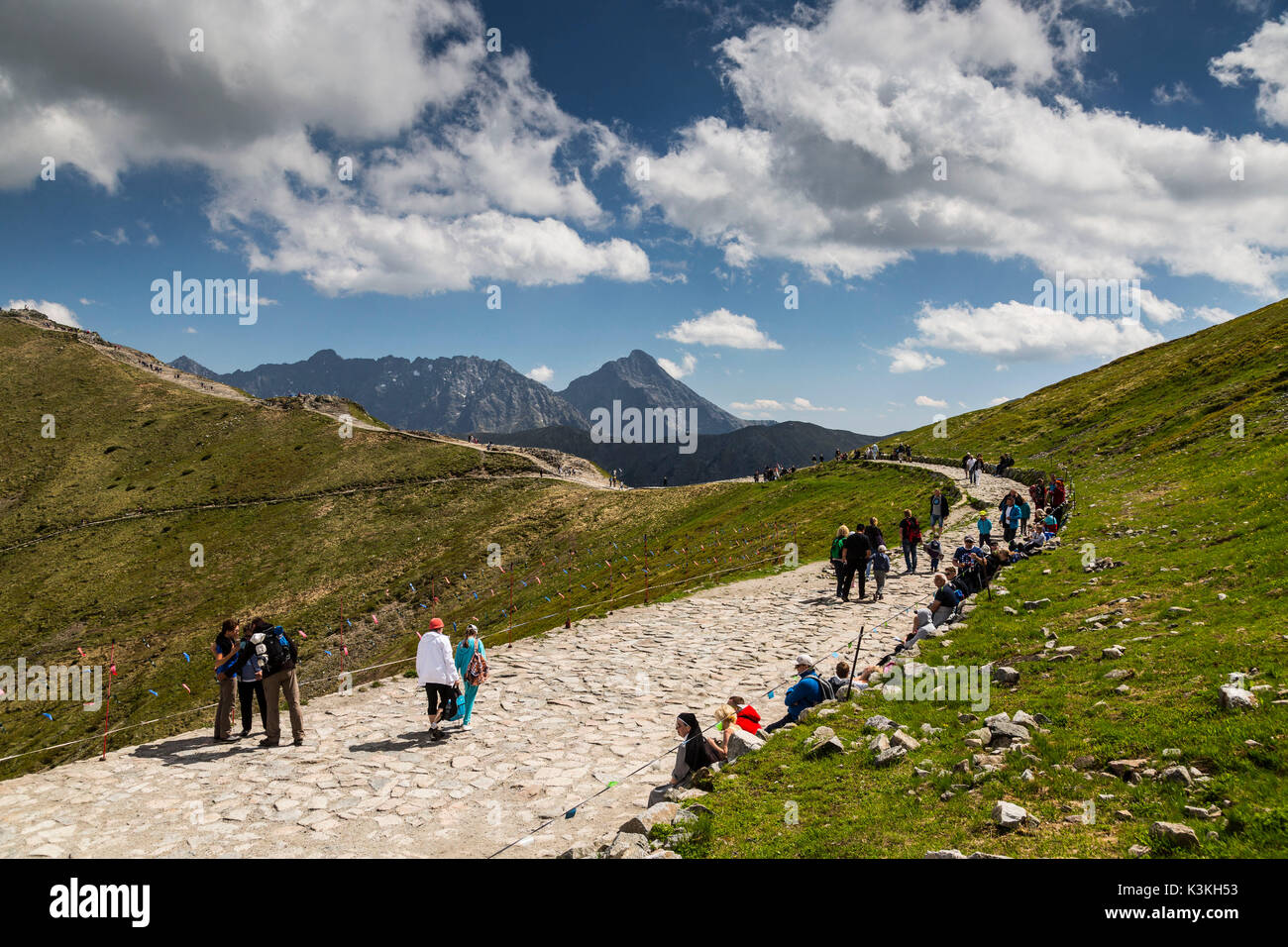 L'Europe, Pologne, voïvodie de Petite-Pologne, Kasprowy Wierch - Kasper / Pointe Tatras / Parc National des Tatras Banque D'Images