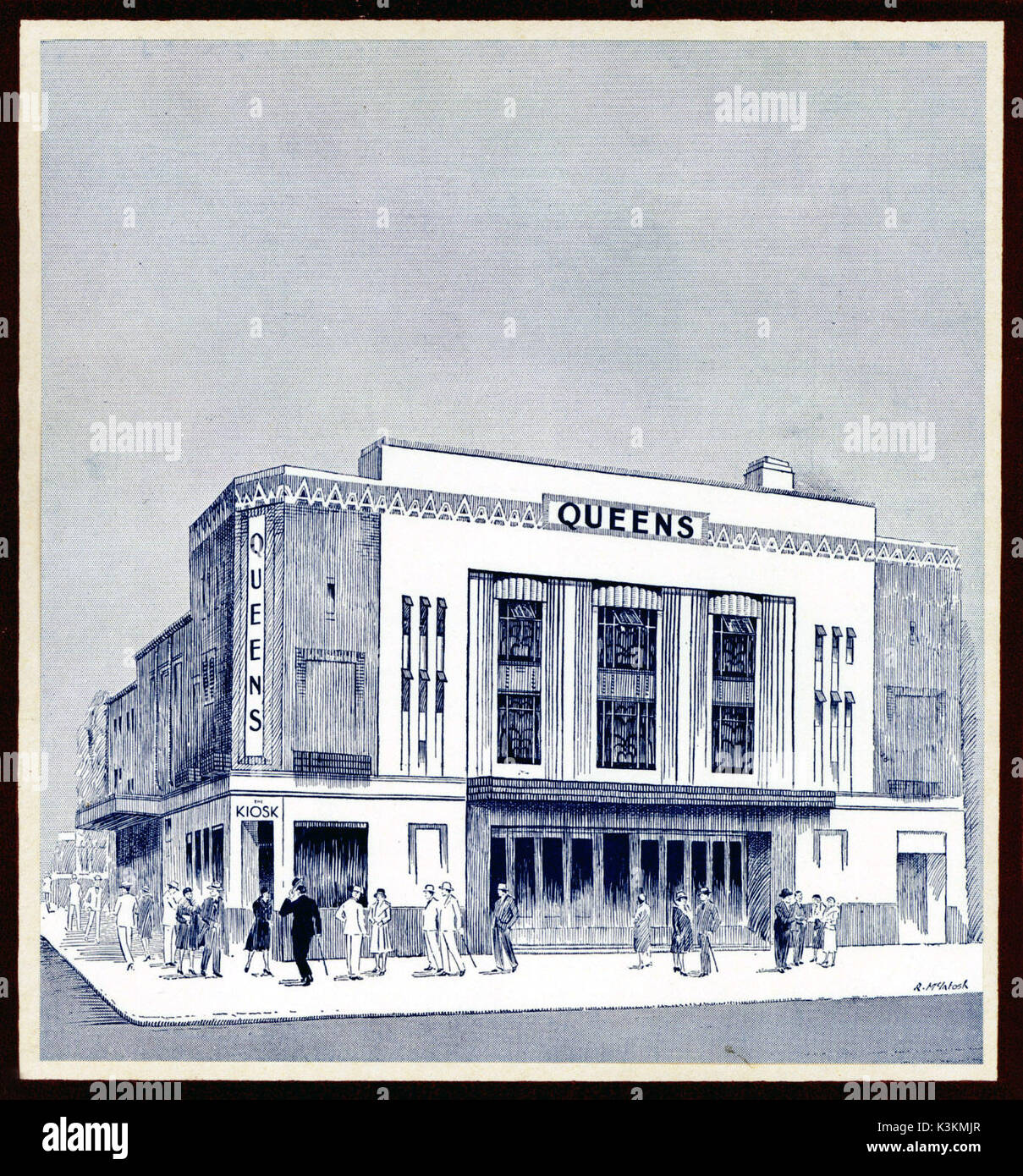 Le QUEEN'S CINEMA, Bayswater, Londres Banque D'Images