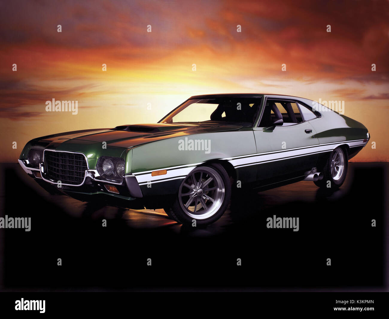FAST & FURIOUS [US 2009] alias FAST & FURIOUS 4 Fenix's Ford Torino 1972 date : 2009 Banque D'Images
