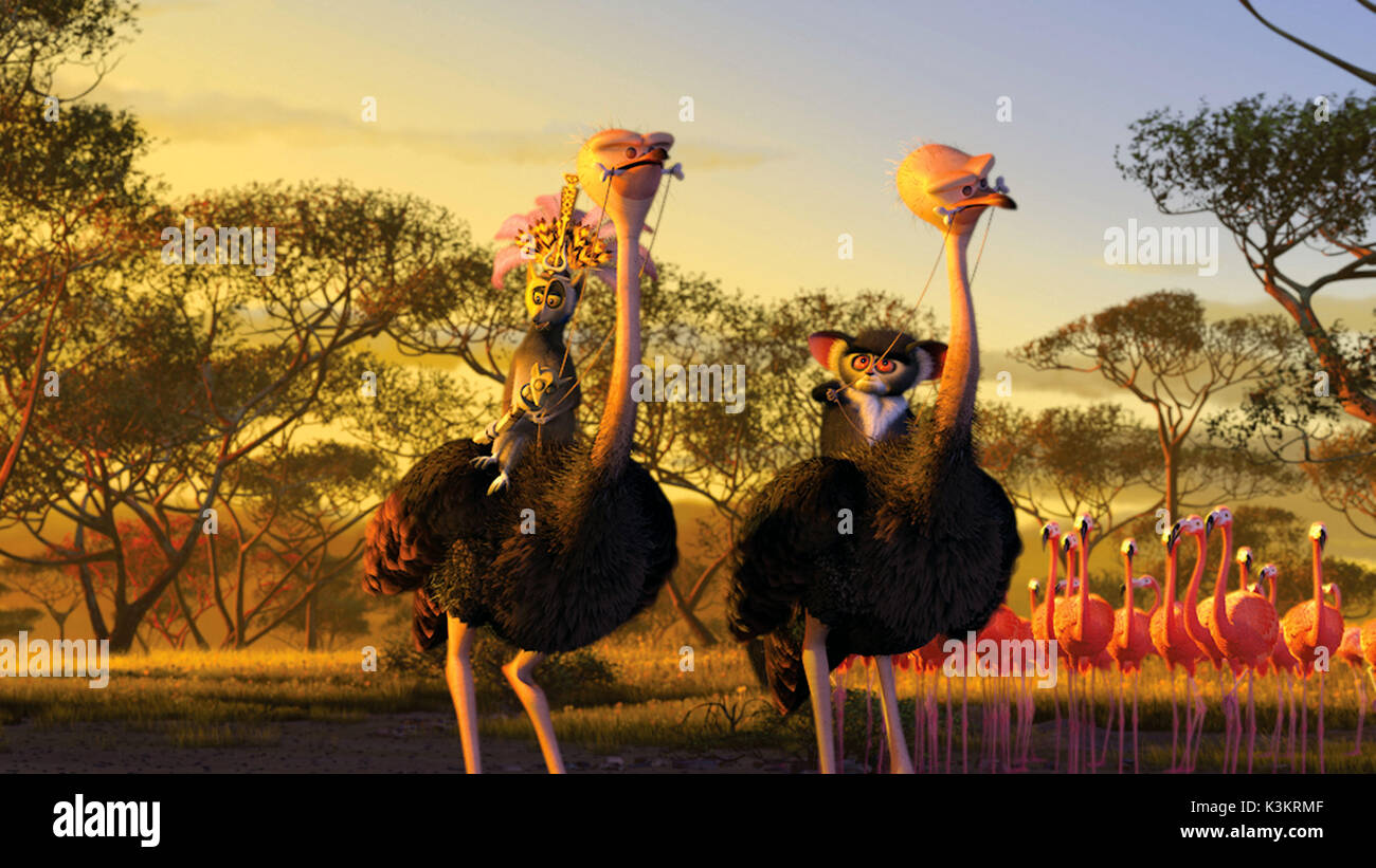 MADAGASCAR : Escape 2 Africa comme roi de Sacha Baron Cohen, Julien, Cedric the Entertainer comme Maurice Date : 2008 Banque D'Images