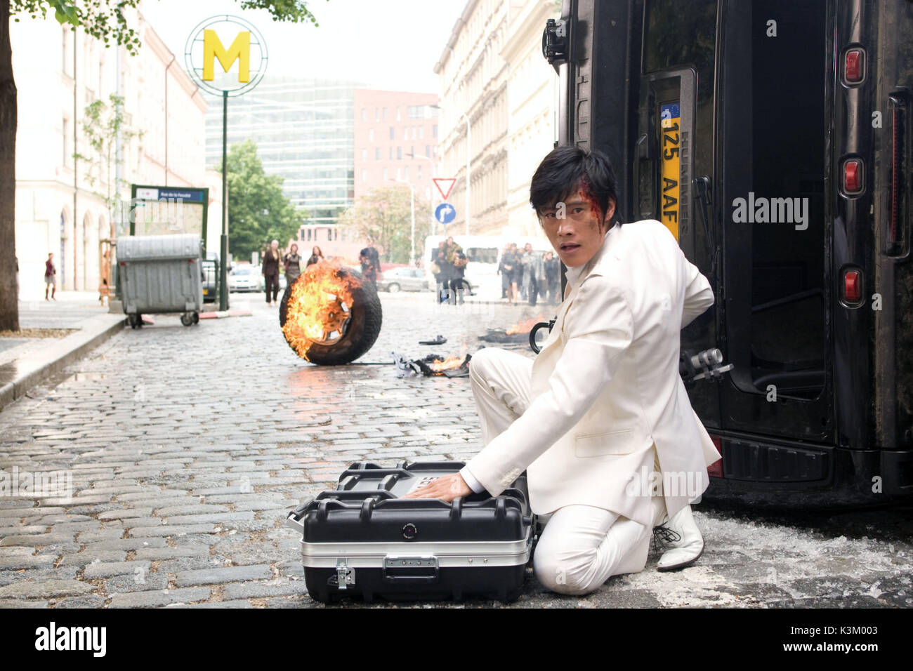 G.I. JOE : THE RISE OF COBRA BYUNG-HUN LEE comme Storm Shadow Date : 2009 Banque D'Images