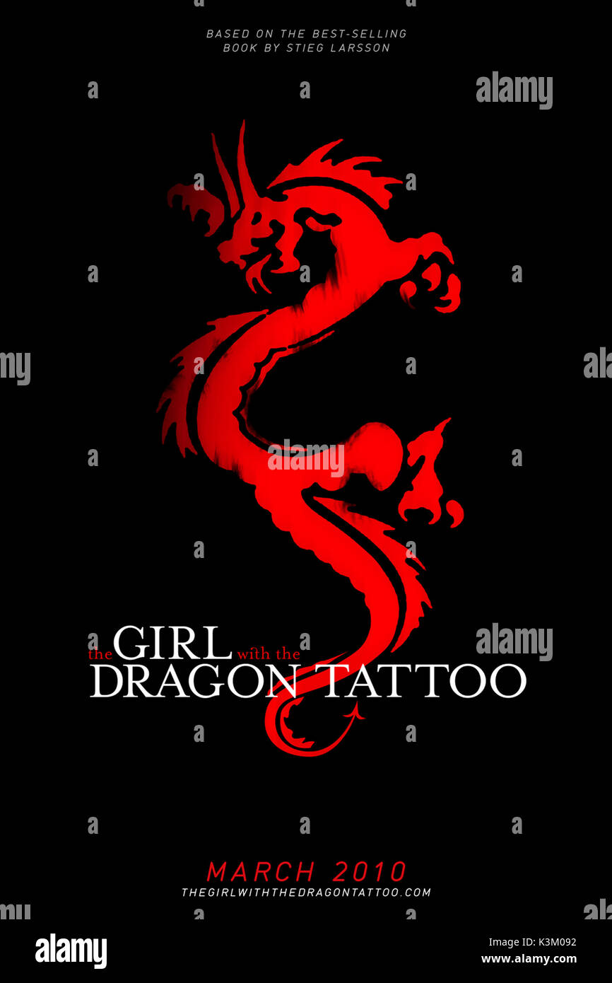 MAN SOM HATAR KVINNOR LA FILLE AU tatouage de DRAGON Date : 2009 Banque D'Images