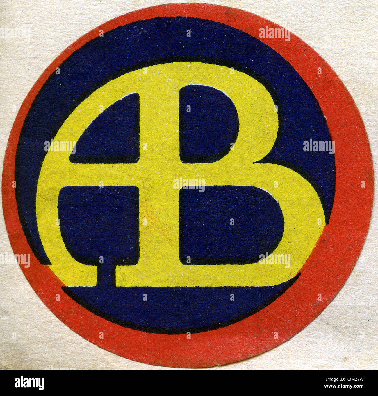 LOGO DE L'ENTREPRISE FILM AB Les initiales pour le nom de la société stand - American Biograph Company LOGO FILM AB Les initiales pour le nom de la société stand - American Biograph Banque D'Images