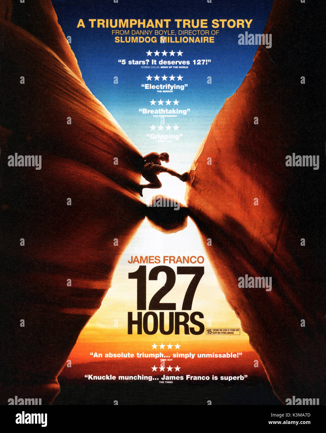 127 heures [ Banque D'Images