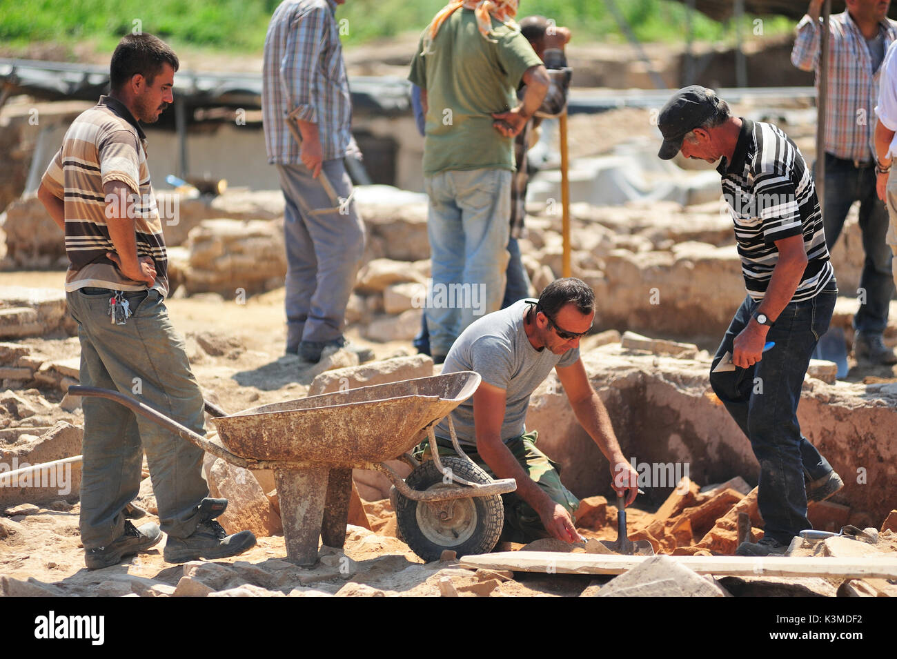 Éphèse, Turquie - Jun 30,2015:site archéologique d'Éphèse, les archéologues sont en train de creuser le patrimoine. Banque D'Images