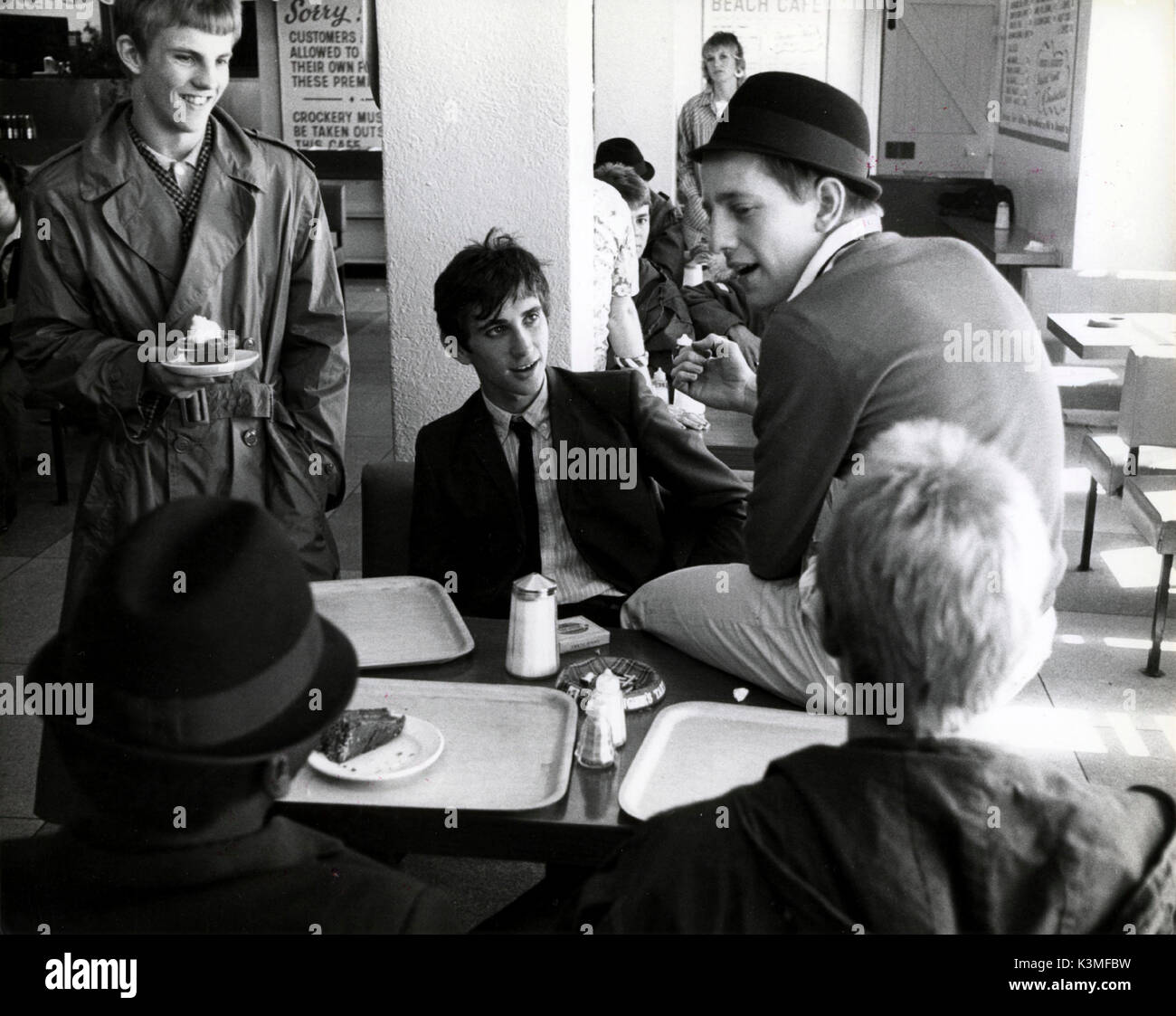 [BR 1979 QUADROPHENIA] [L-R] face à GARY JEAN, PHIL DANIELS, MARK WINGETT, [L-R dos] TREVOR LAIRD, PHIL DAVIS Date : 1979 Banque D'Images