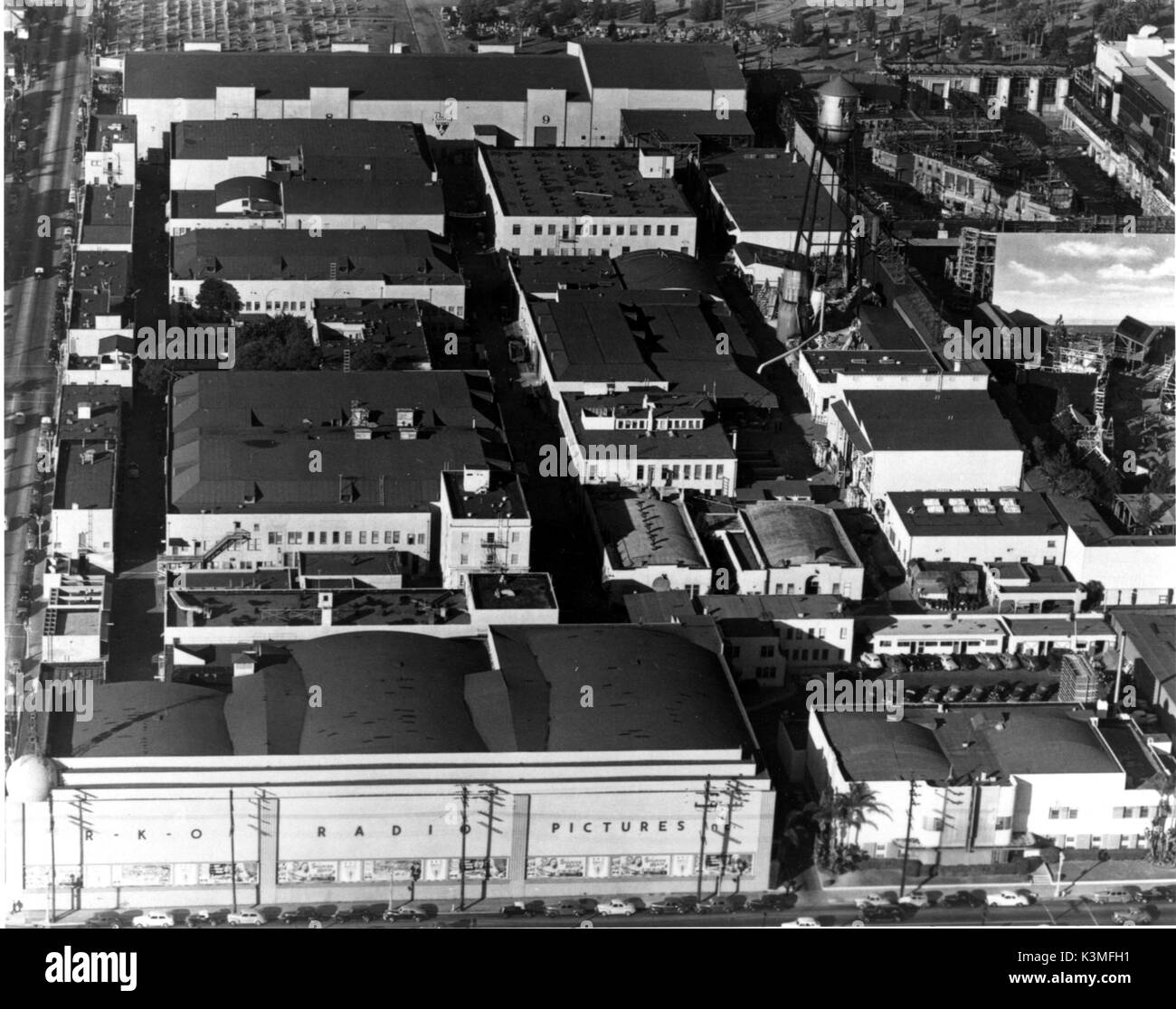 RKO Radio Pictures Vue des studios dans les années 40 Banque D'Images