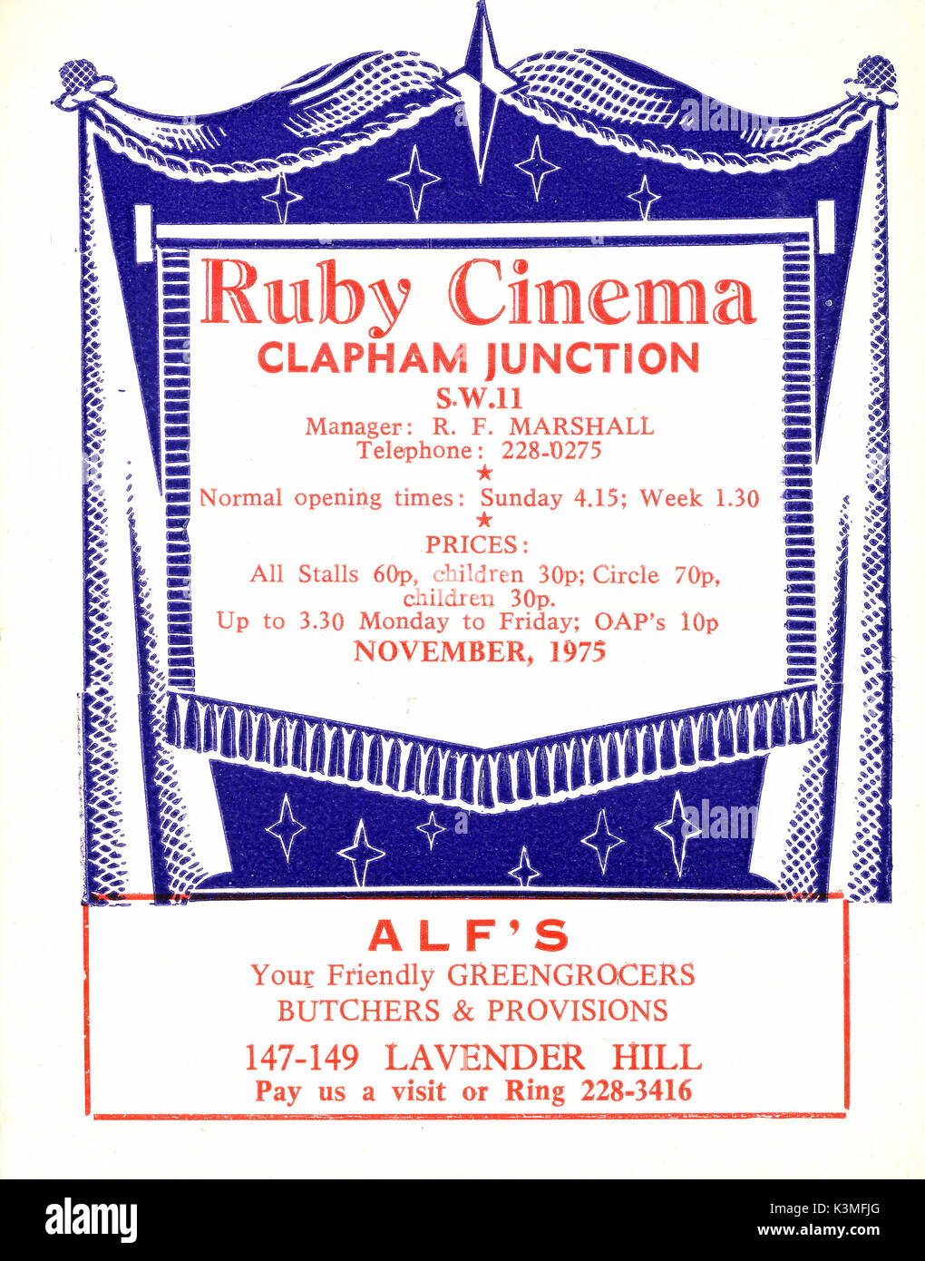 RUBY, cinéma Banque D'Images