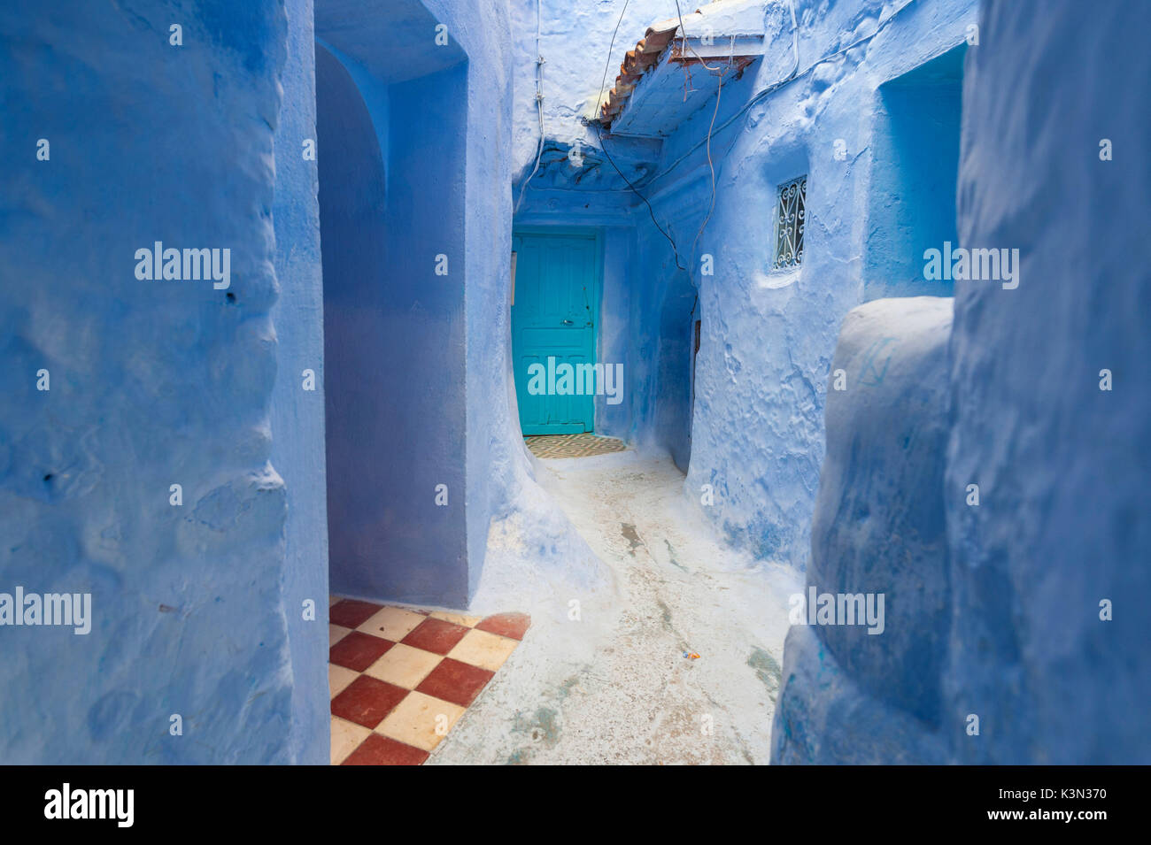 Chefchaouen, Maroc. La médina bleue. Banque D'Images