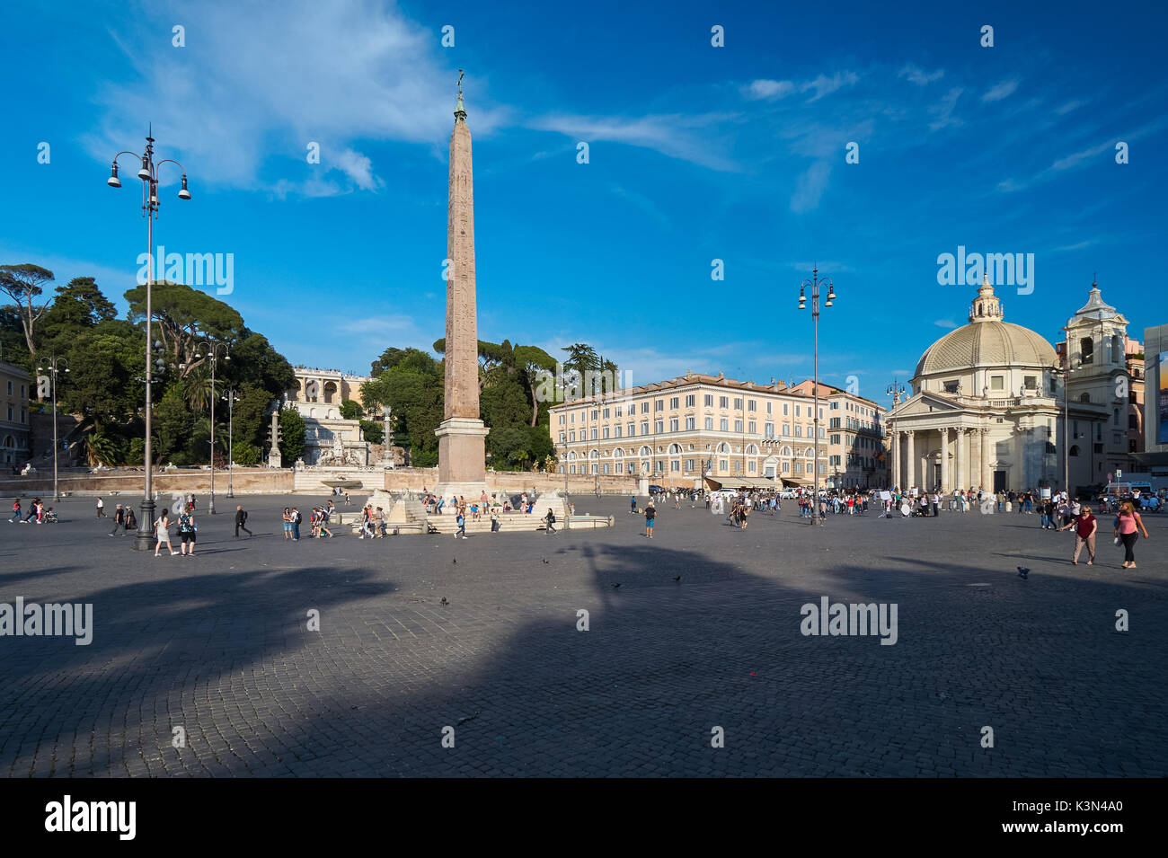 La Piazza del Popolo à Rome, Italie Banque D'Images