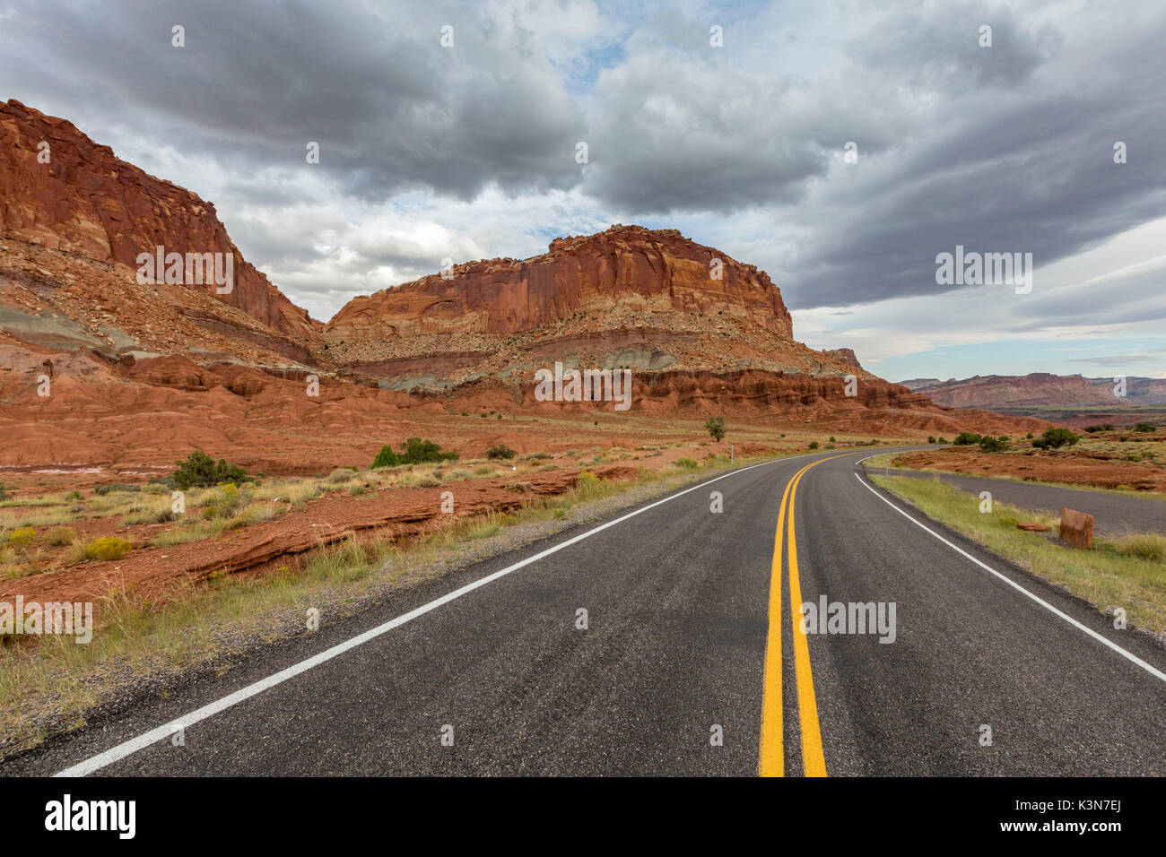 Scenic Byway 24. Capitol Reef National Park, Wayne County, Utah, USA. Banque D'Images