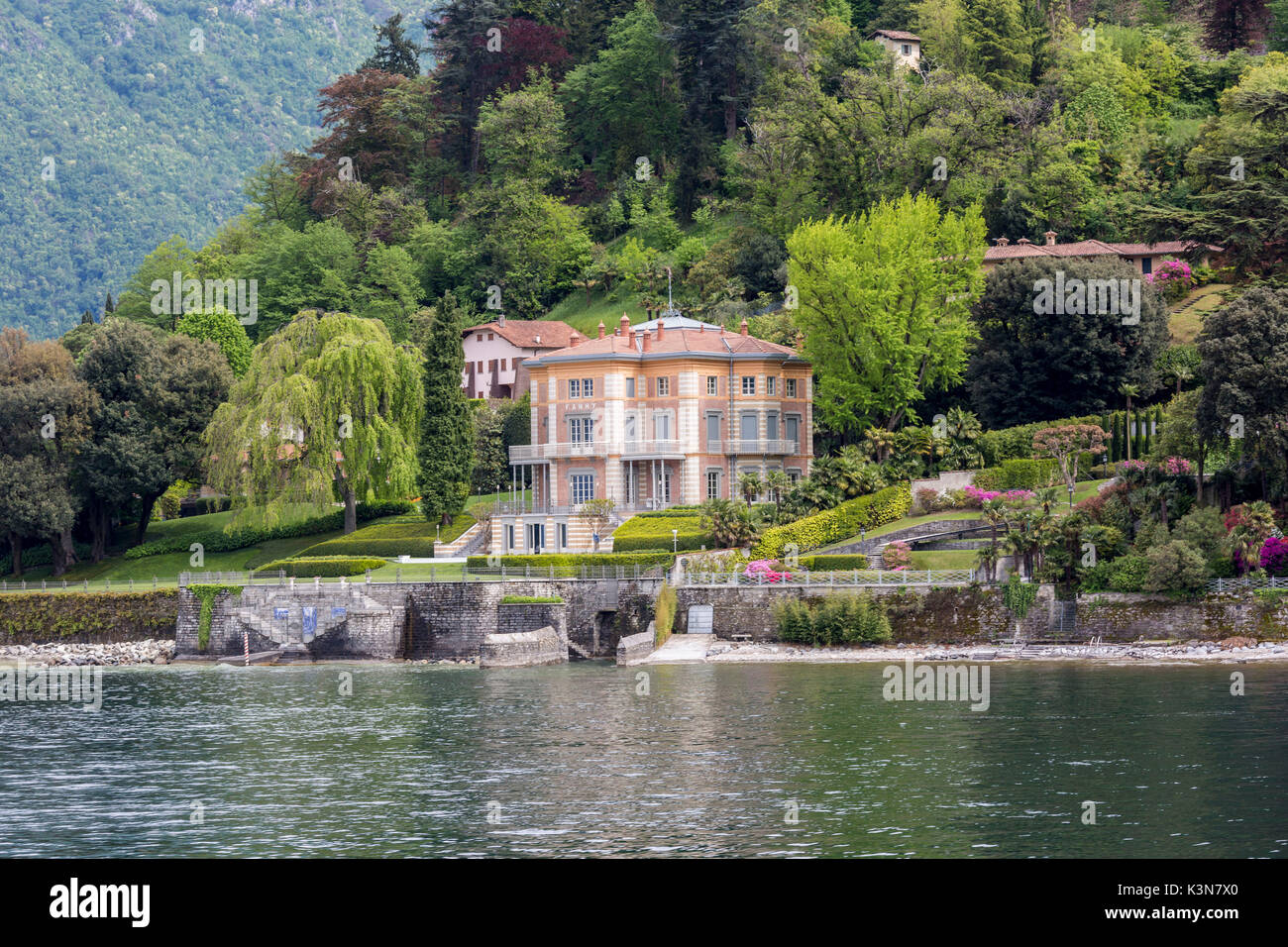 Villa Fanny dans Bellagio, Lac de Côme, Lombardie, Italie. Banque D'Images