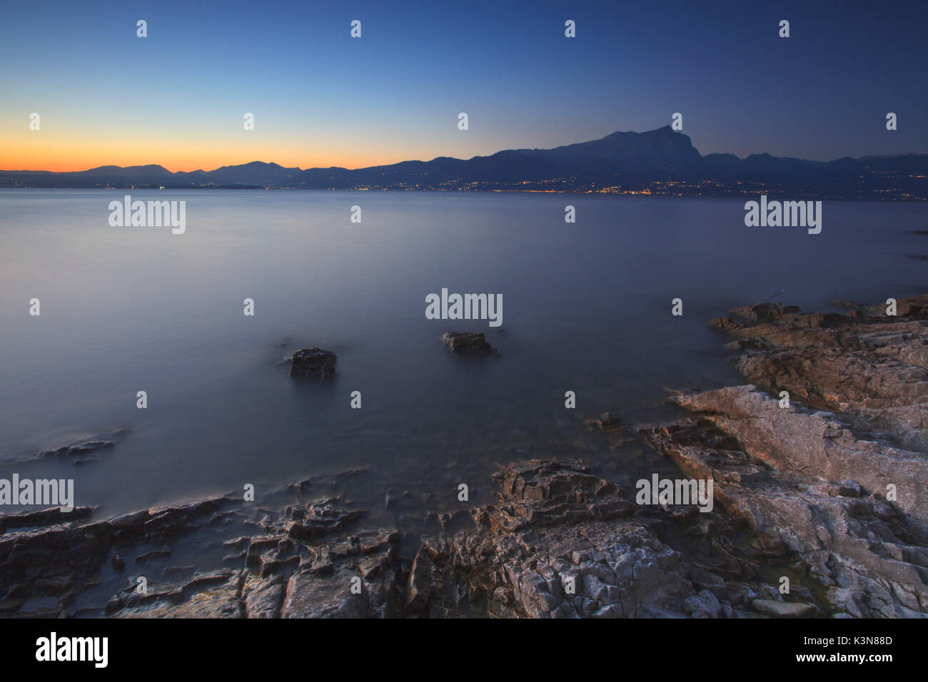 La baie des sirènes, Garda, Lac de Garde, Vérone, Vénétie, Italie