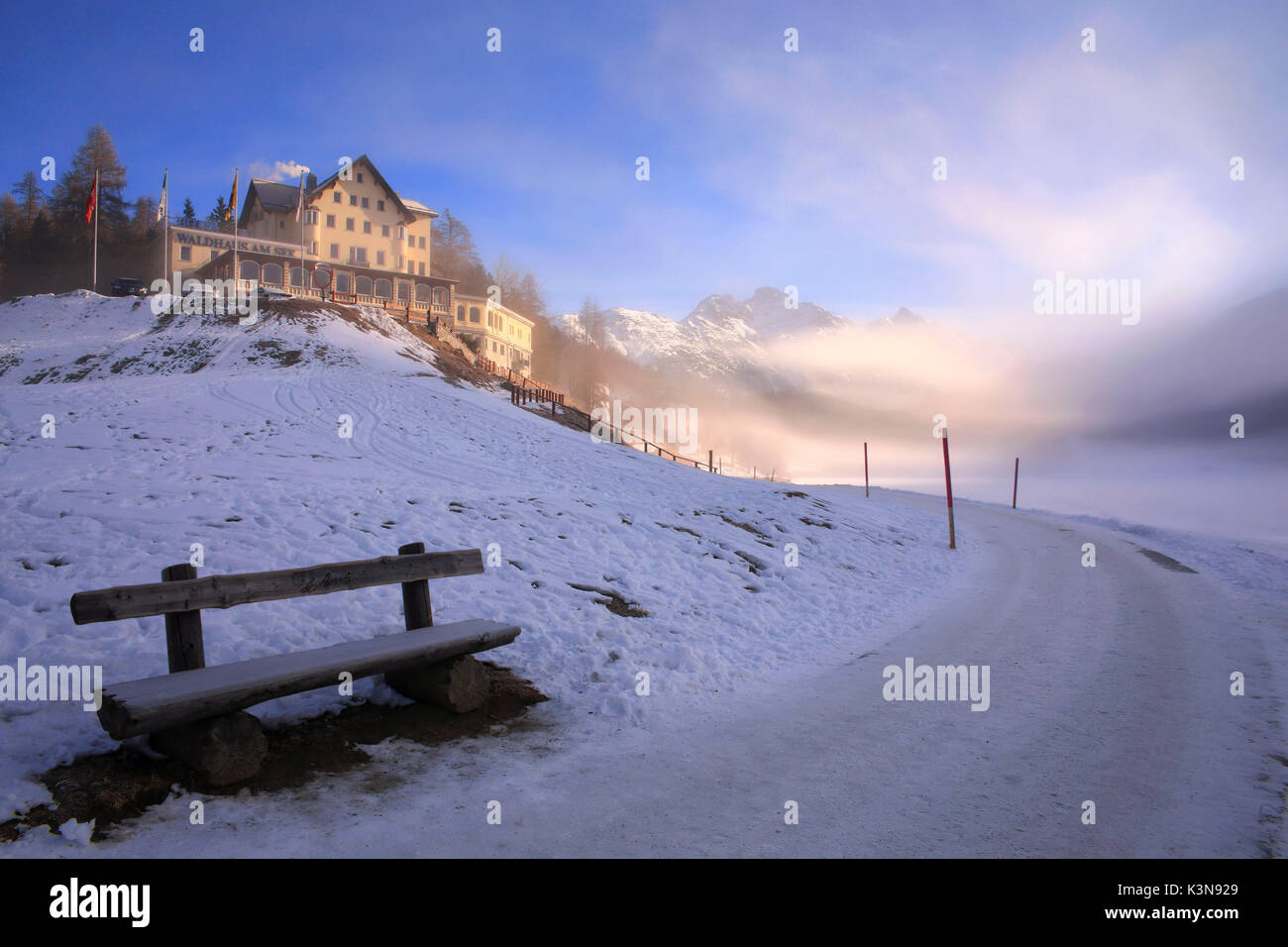 Saint-Moritz, district de Maloja, Grigioni canton, Suisse Banque D'Images