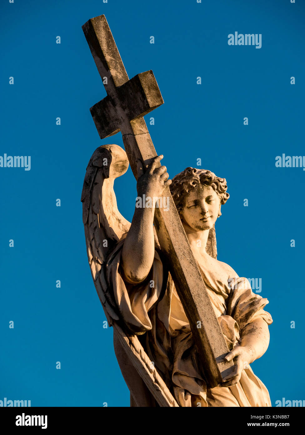 L'Europe, Italie, Latium, Rome. Statue de Ponte S. Angelo Banque D'Images