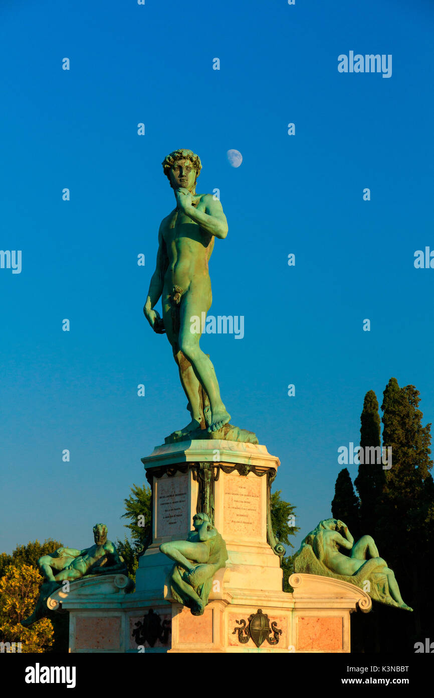 La place Michelangelo, Florence, Toscane, Italie, Europe Banque D'Images