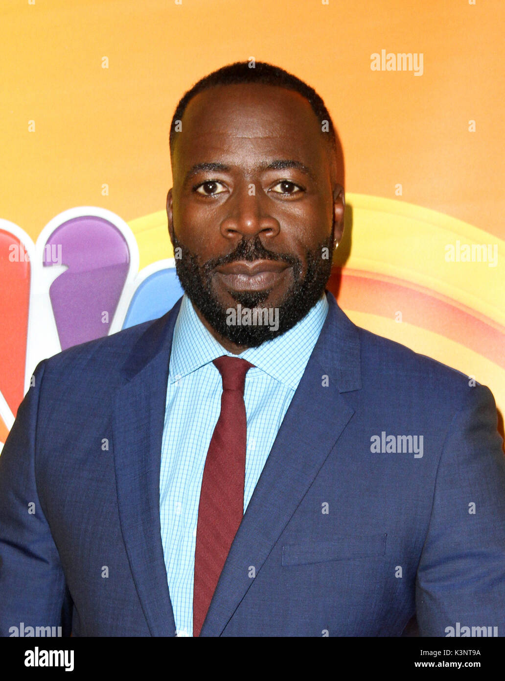 L'été 2017 NBC Press Tour qui a eu lieu au Beverly Hilton Hotel - Arrivées comprend : Demetrius Grosse Où : Los Angeles, California, United States Quand : 03 août 2017 : Crédit M. Adriana Barraza/WENN.com Banque D'Images