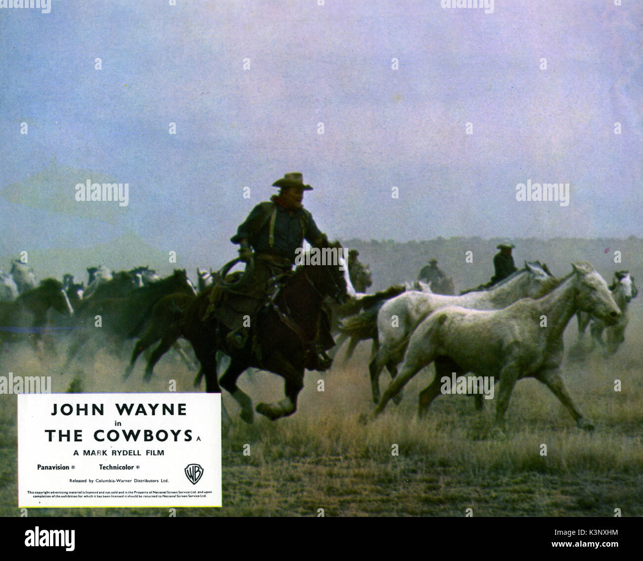 Les cow-boys nous [1972] JOHN WAYNE Date : 1972 Banque D'Images