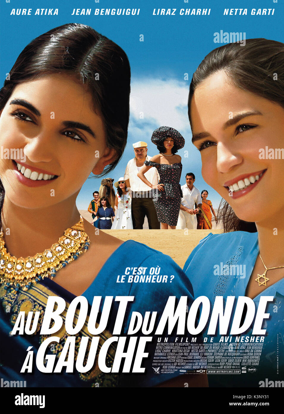 Tournez À GAUCHE AU BOUT DU MONDE [FR] Israël / 2004 aka AU BOUT DU MONDE UNE GAUCHE aka Ha'OLAM SMOLA SOF [titre original] [L-R] LIRAZ CHARHI, NETA GARTY Date : 2004 Banque D'Images