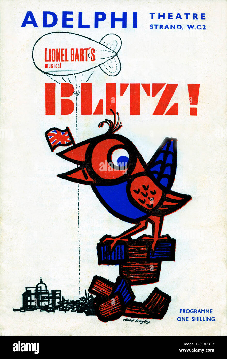 BLITZ ! [Programme] Théâtre Adelphi Theatre, Strand, London Banque D'Images