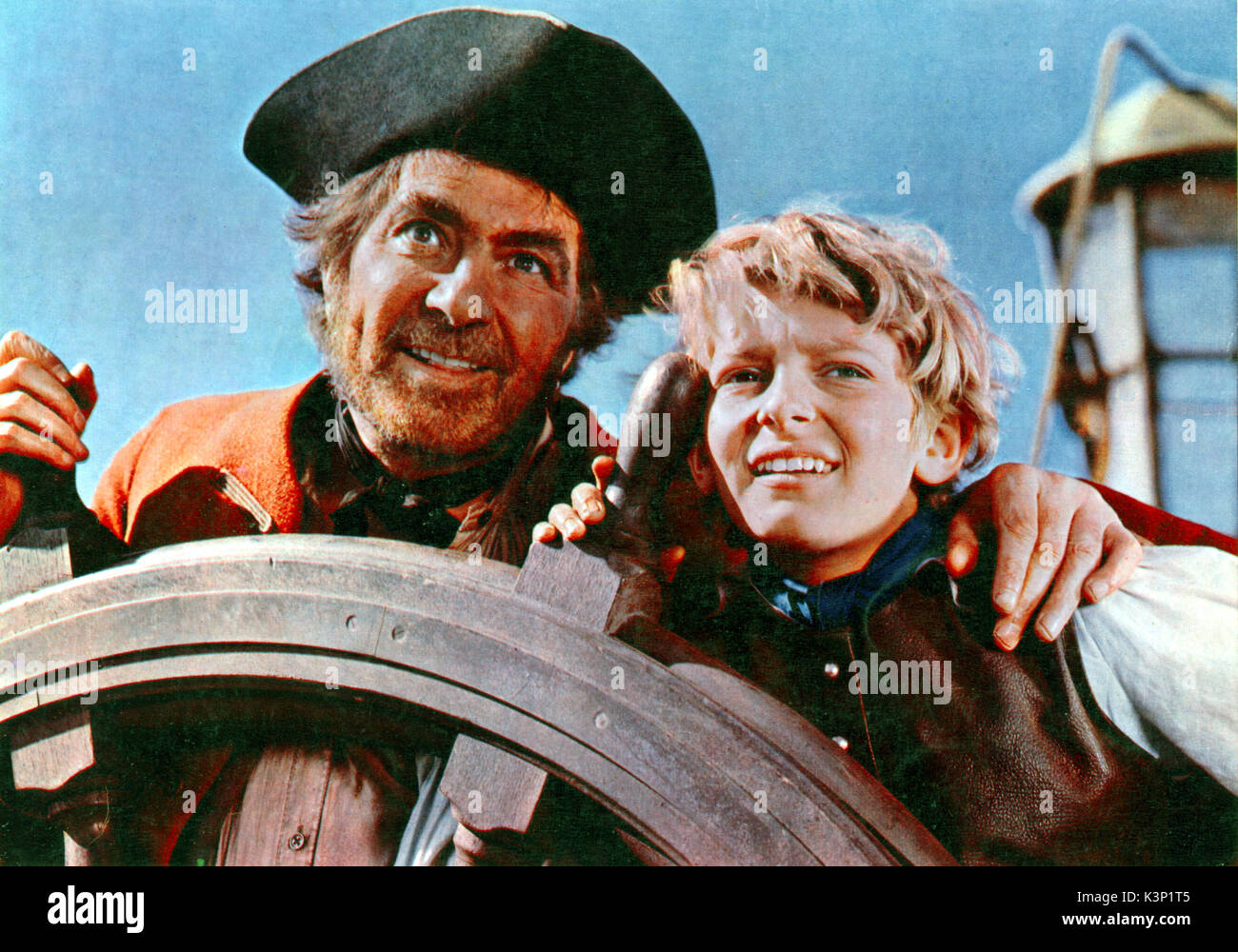 LONG JOHN SILVER [Australie / États-Unis 1954] Robert NEWTON comme Long John Silver, Jim Taylor comme KIT Hawkin Date : 1954 Banque D'Images