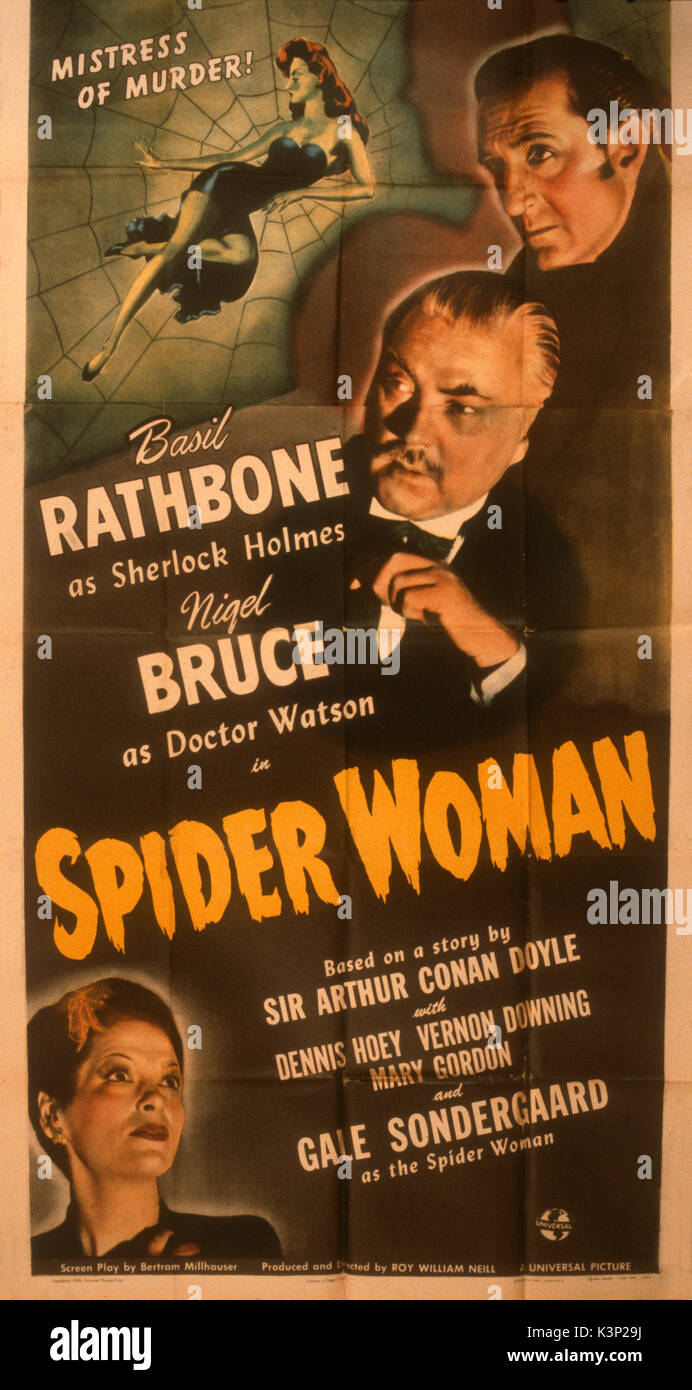 La femmearaignée [US] 1944 alias SHERLOCK HOLMES ET LA FEMMEARAIGNÉE Date 1944 Photo Stock