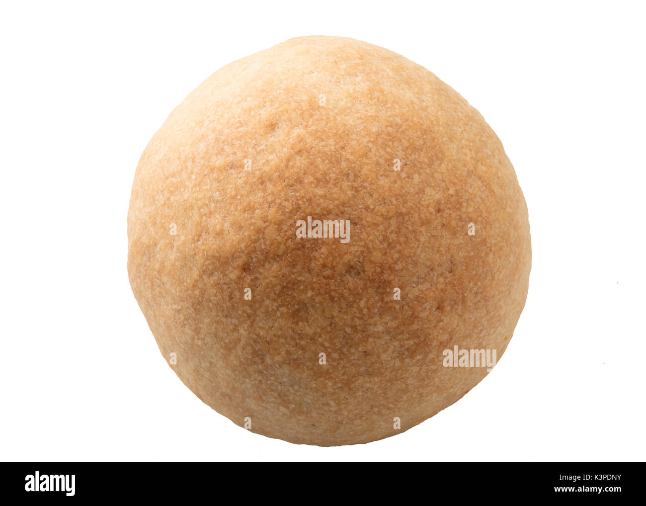 Mooncake handmad isolé sur fond blanc en pleine profondeur de champ à chemin de détourage. Banque D'Images