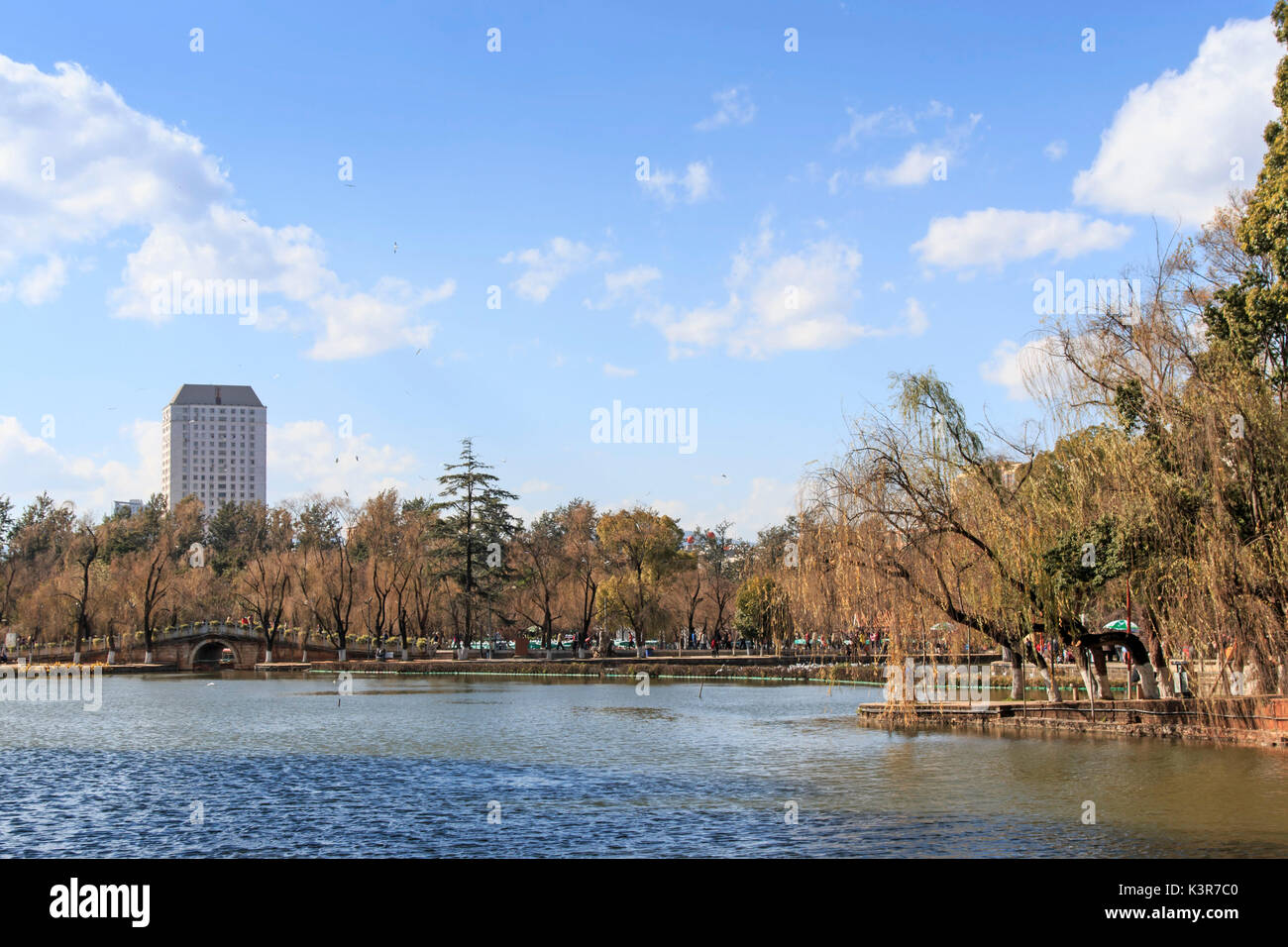 Green Lake Park à Kunming, Yunnan, l'endroit le plus populaire pour les loisirs dans la ville, Chine Banque D'Images