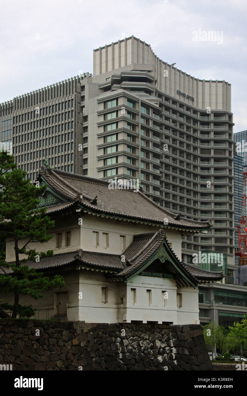 Vigie du Palais Impérial, Tokyo au Japon Banque D'Images