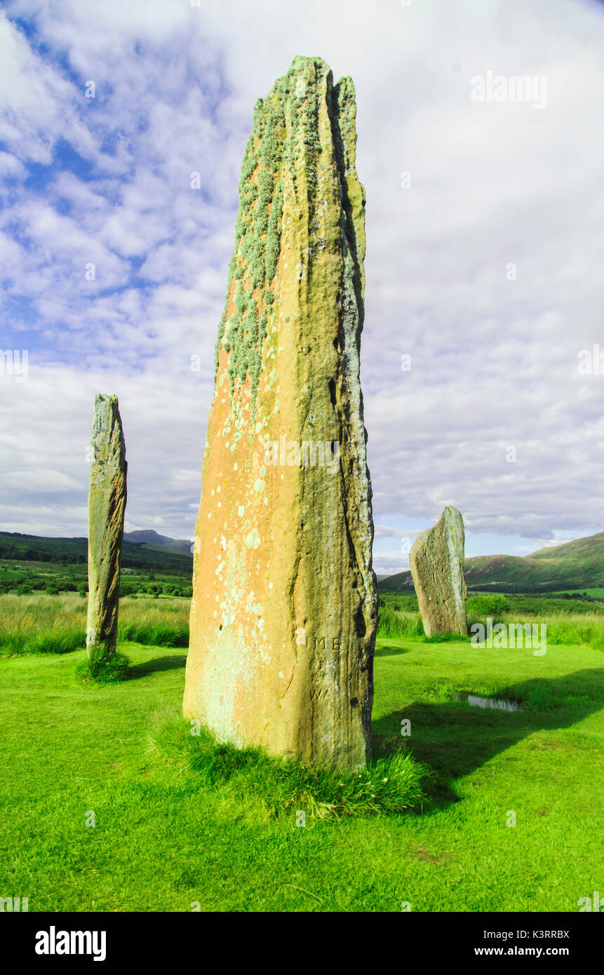 Machrie Moor Menhirs Banque D'Images