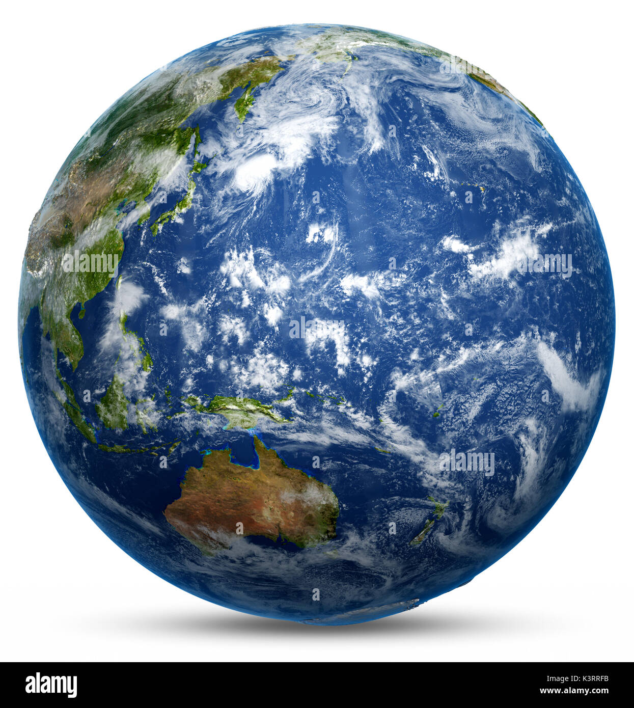 La planète Terre. Éléments de cette image fournie par la NASA le rendu 3D Banque D'Images