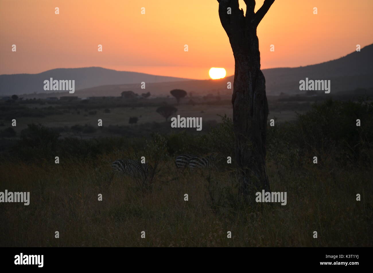 Paysages d'afrique Banque D'Images