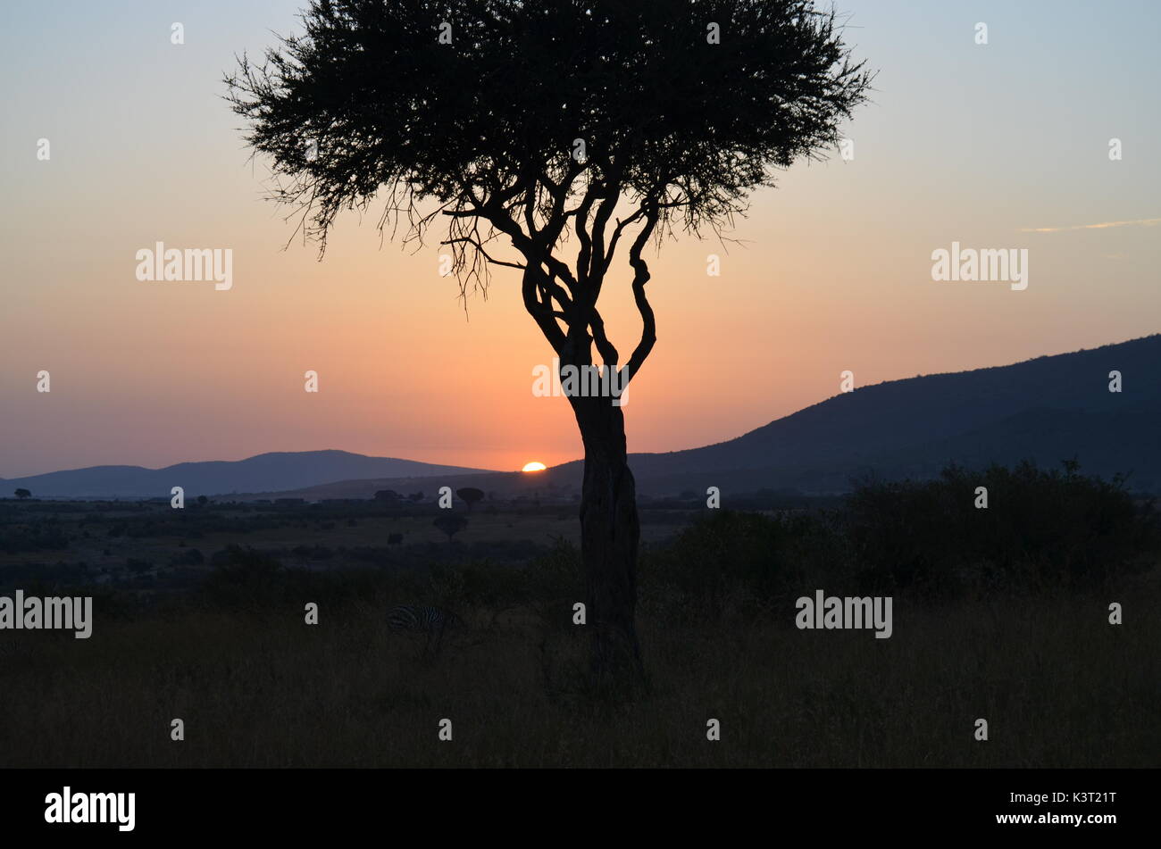 Paysages d'afrique Banque D'Images