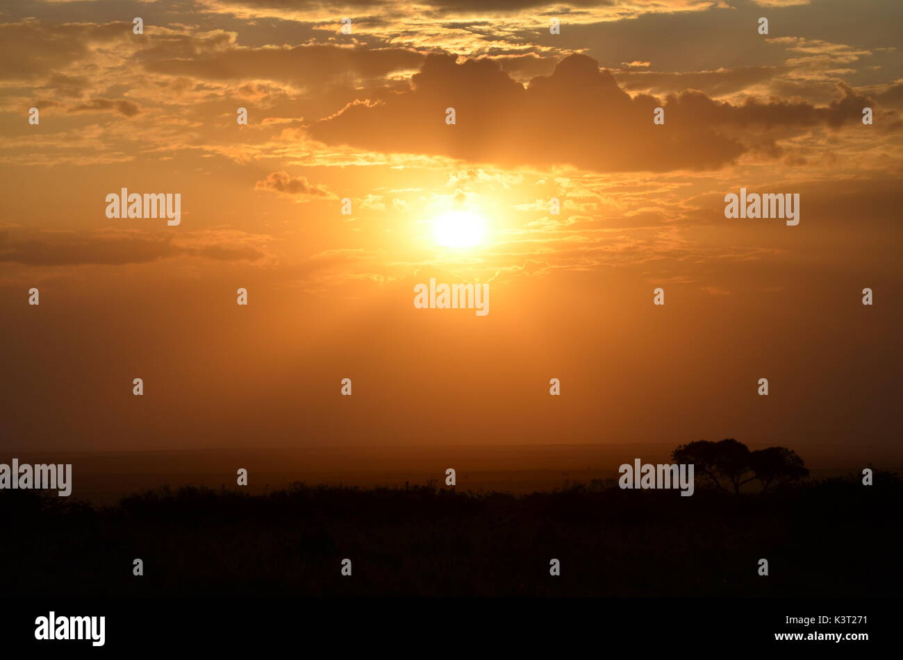 Paysages d'afrique Banque D'Images