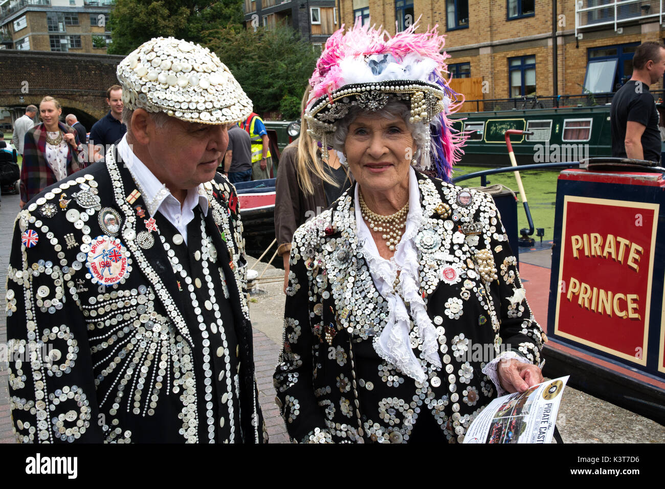 Islington, Londres, Royaume-Uni, septembre 2017, 3ème. Festival du canal Angel a eu lieu autour de la ville, du bassin de la route Regents Canal et les rues avoisinantes. Malgré les nuages sombres il a été bien suivie. crédit : Steve Bell/Alamy Live News. Banque D'Images