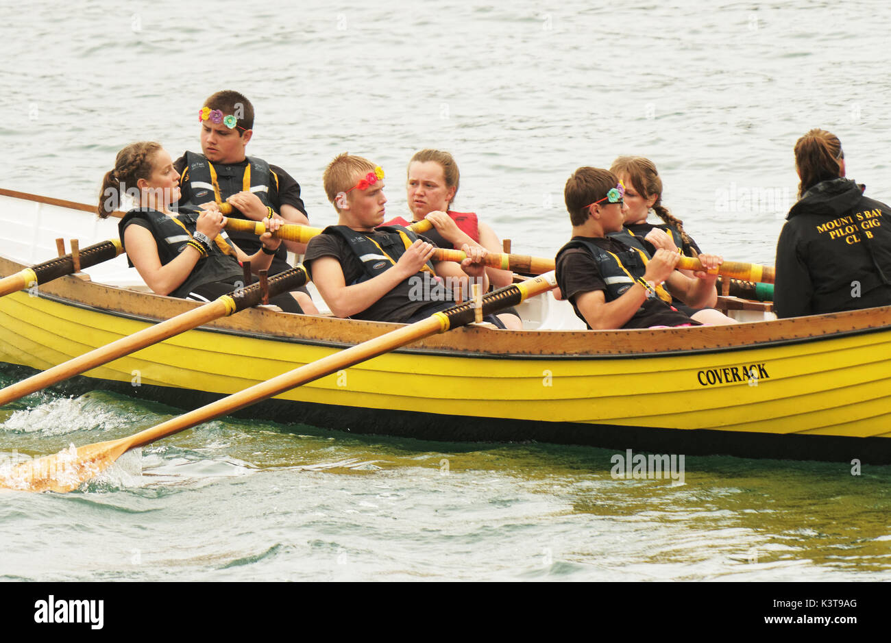 Newquay, Cornwall, UK. 06Th Sep 2017. Concert Patrimoine Mesdames aviron championnats, Newquay, Cornwall, UK. Crédit : Robert Taylor/Alamy Live News Banque D'Images