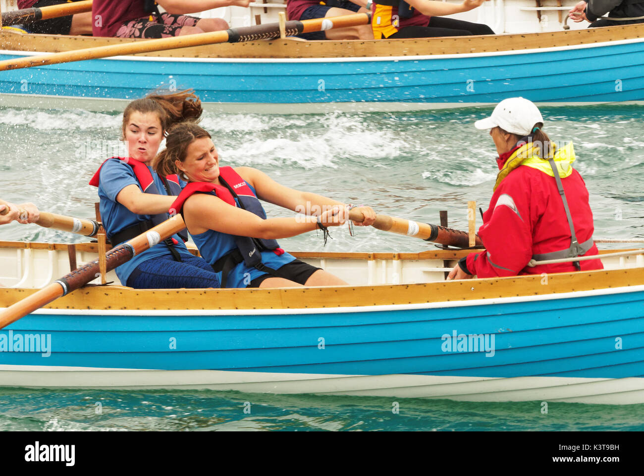 Newquay, Cornwall, UK. 06Th Sep 2017. Concert Patrimoine Mesdames aviron championnats, Newquay, Cornwall, UK. Crédit : Robert Taylor/Alamy Live News Banque D'Images