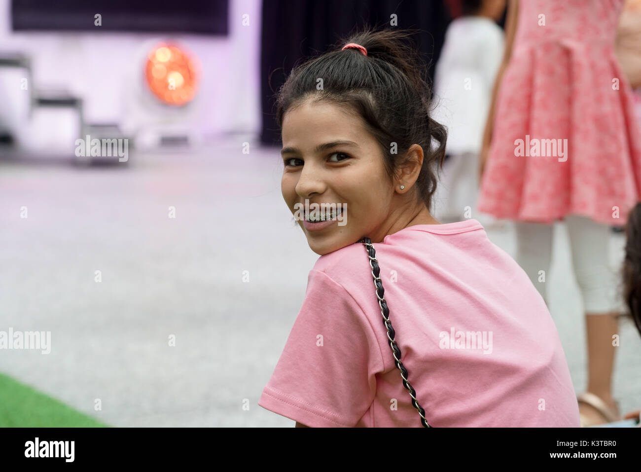 Londres, Royaume-Uni. Sep, 2017 3. Famille, amis, sympathisants et assister pour voir la concurrence pour les autres finalistes du maire de Londres Concerts à Westfield London. Credit : Voir Li/Alamy Live News Banque D'Images