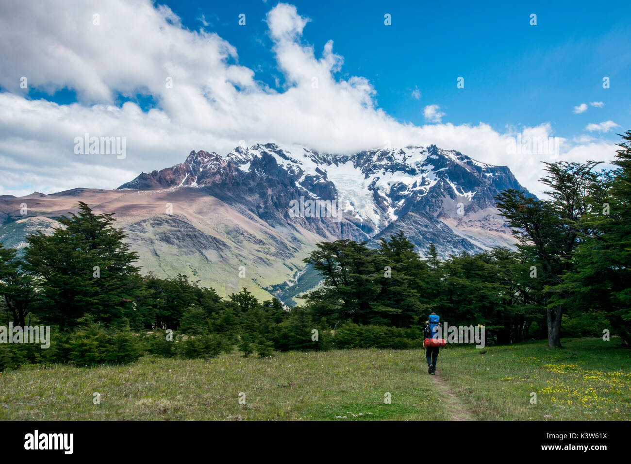 L'Argentine, Patagonie, El Chalten, le Parc National Los Glaciares Banque D'Images